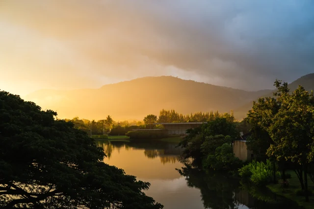 As gentle morning sunlight slowly touches the mountains and the water before you, the air around Kirimaya becomes exceptionally soft and peaceful. 🌄 You can enjoy the golden-painted sky, tree shadows stretching along the lake, and the breathtaking scene of Khao Yai, which invite you to stop and let nature soothe your mind as you become lost in the moment. 🍂

ช่วงเวลาที่แสงแดดอุ่นๆ ค่อยๆ แตะบนแนวภูเขาและผืนนทีตรงหน้า ทำให้บรรยากาศที่คีรีมายาดูเงียบสงบและนุ่มนวลขึ้นเป็นพิเศษ 🌅 ท้องฟ้าแต้มด้วยสีทองบางเบา เงาไม้ทอดตัวริมทะเลสาบ และทิวเขาที่เรียงตัวอยู่ไกลๆ รวมกันเป็นภาพสวยงามที่ชวนให้หยุดมอง พร้อมปล่อยให้ธรรมชาติรอบตัวพาใจผ่อนคลายไปกับช่วงเวลาตรงหน้า ⭐️

#KirimayaKhaoyai #Nature #Relaxing #Refresh